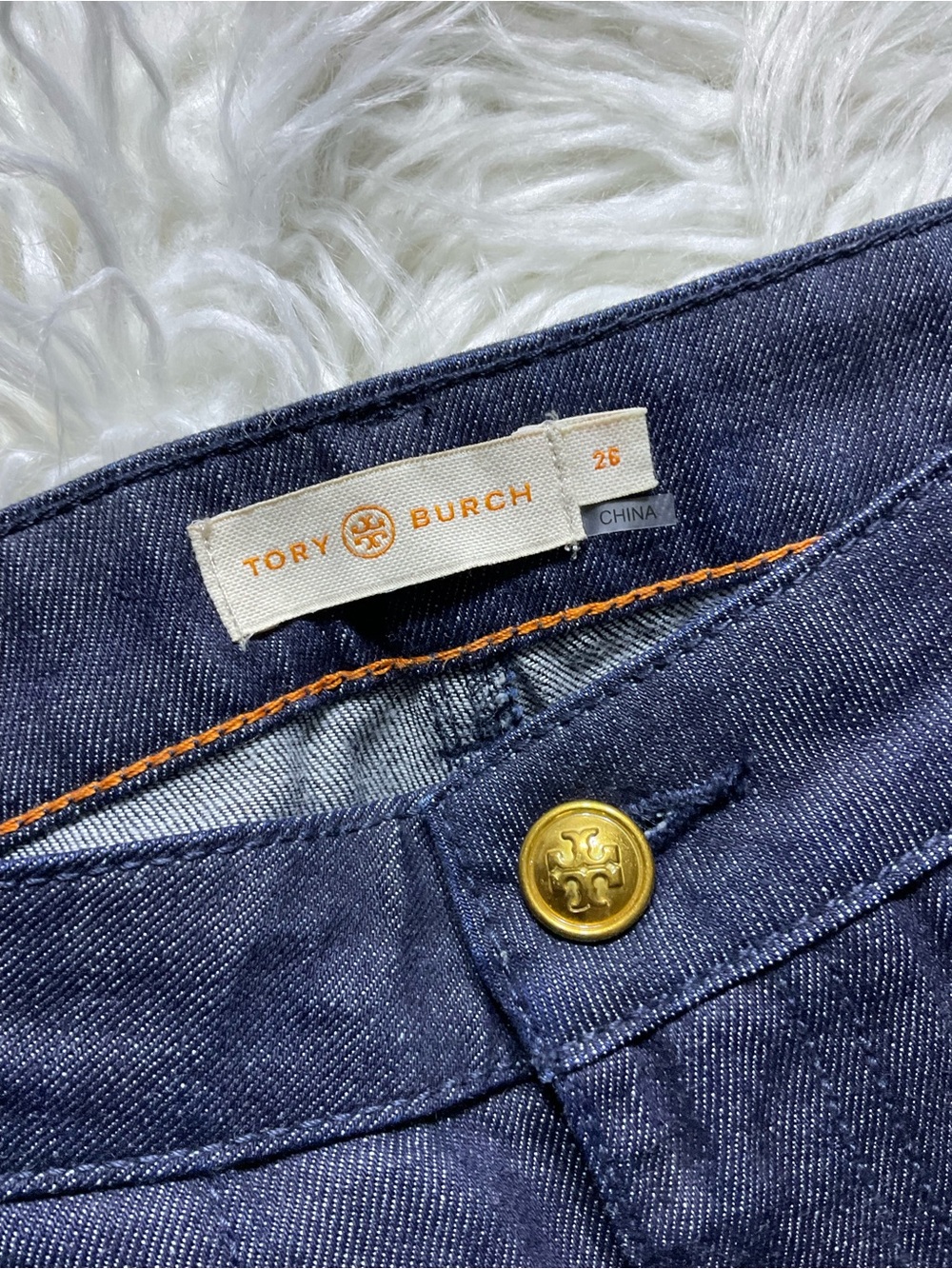 Tory Burch Wide Leg Flare Jeans - Picture 2 of 4